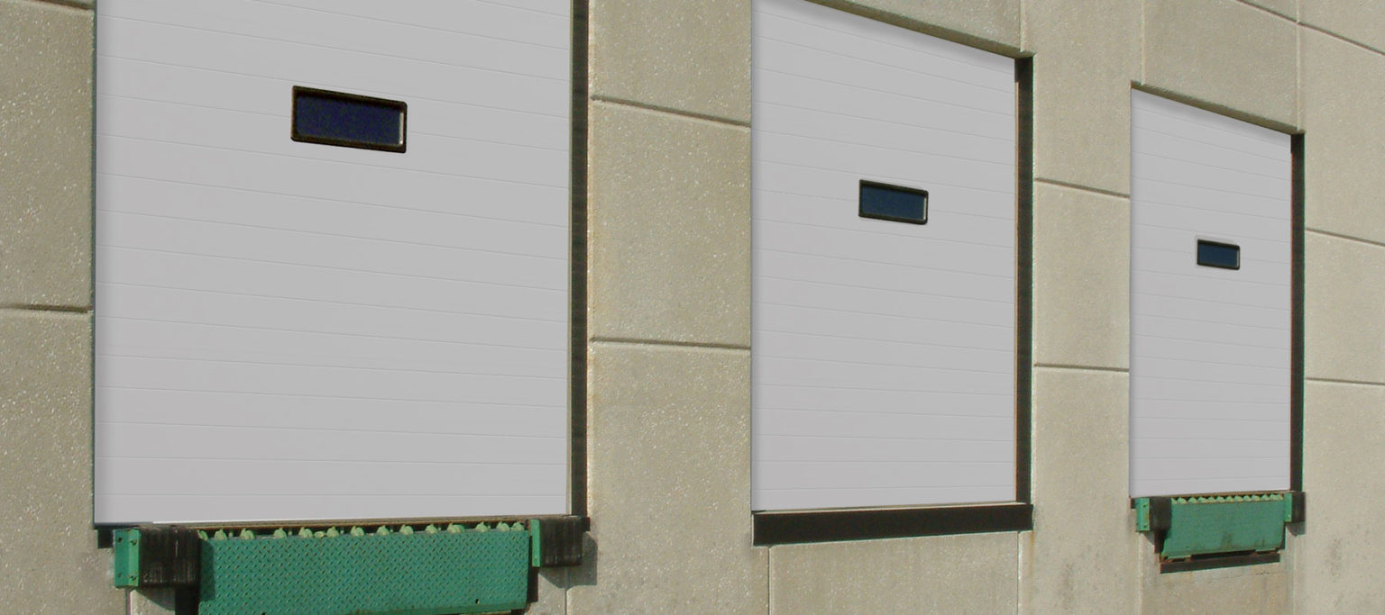 Industrial Insulated Panel door on a commercial builiding
