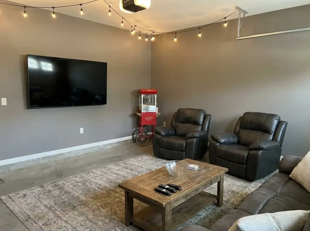 Garage Home Entertainment Area