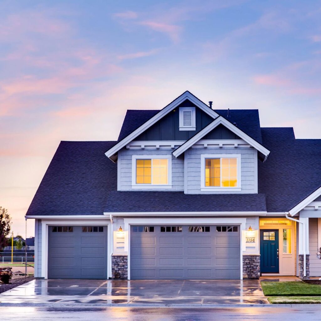 nice house that could benefit from having its garage door opener codes reset