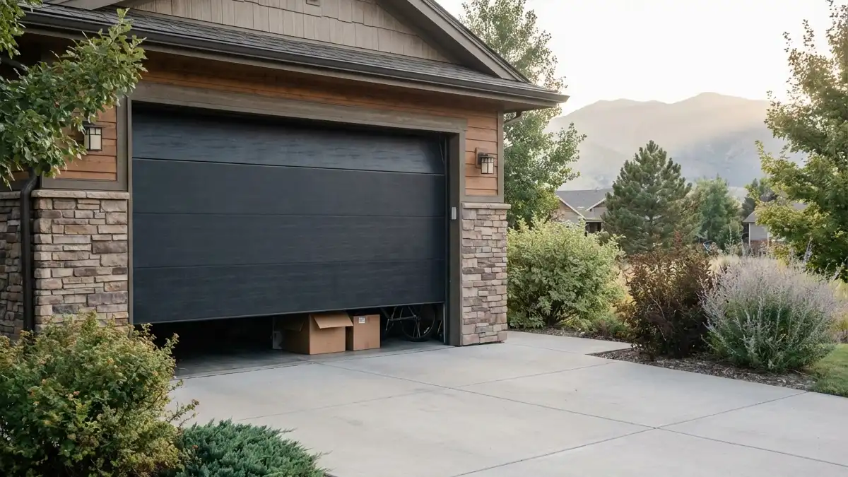 garage door will not close fully