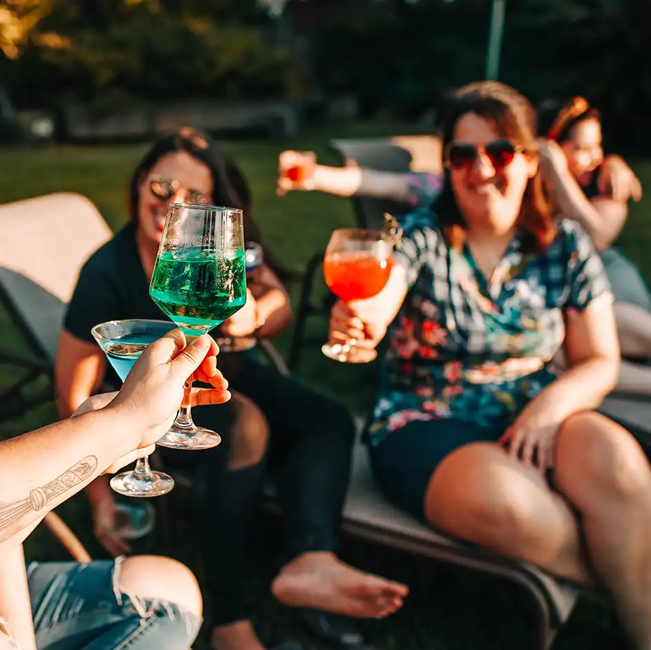 Backyard BBQ party