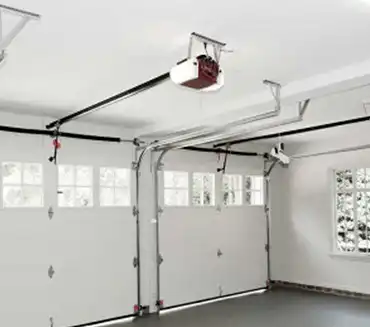 Garage that has been recently repaired